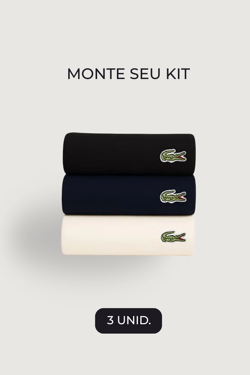 Kit 3 Camisas Lacoste Pima T-shirts