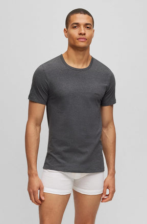 Kit 3 camisetas  Hugo Boss masculinas de algodão e gola redonda