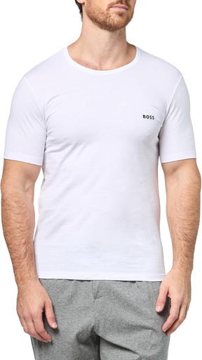 Kit 3 camisetas  Hugo Boss masculinas de algodão e gola redonda