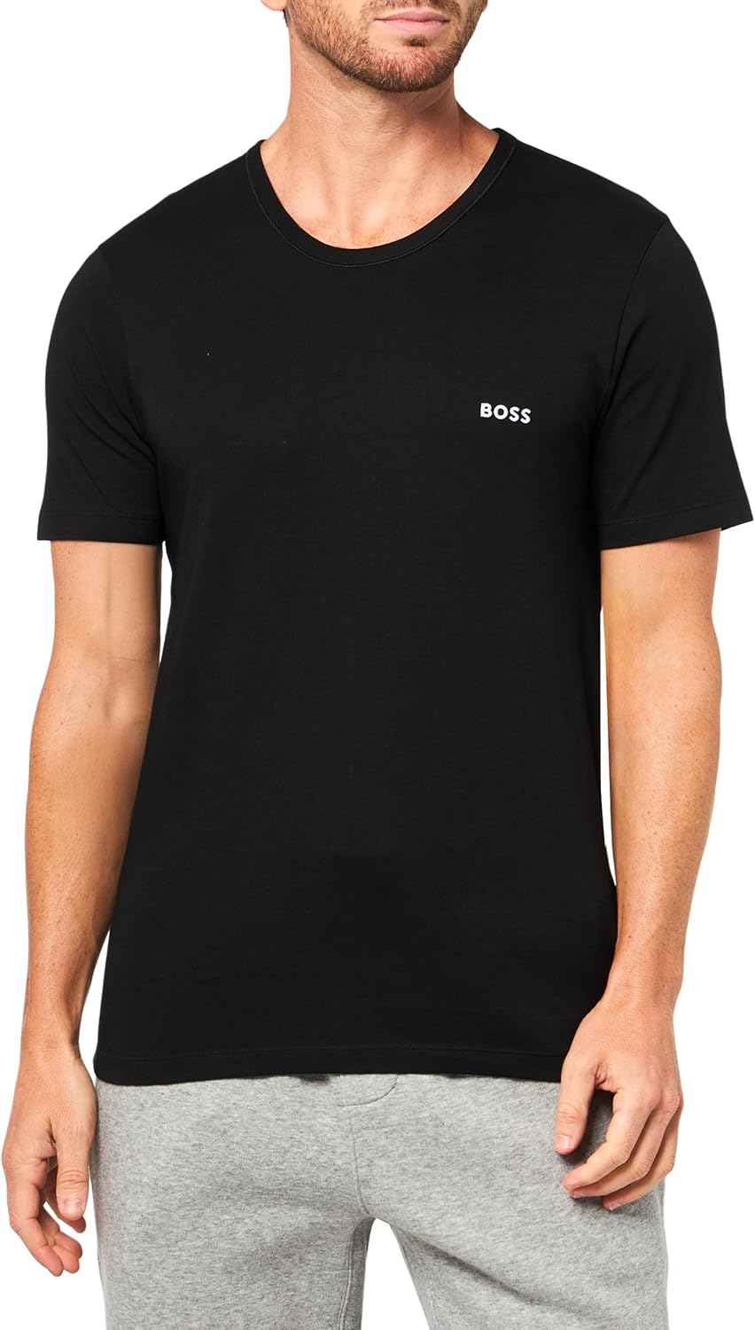 Kit 3 camisetas  Hugo Boss masculinas de algodão e gola redonda
