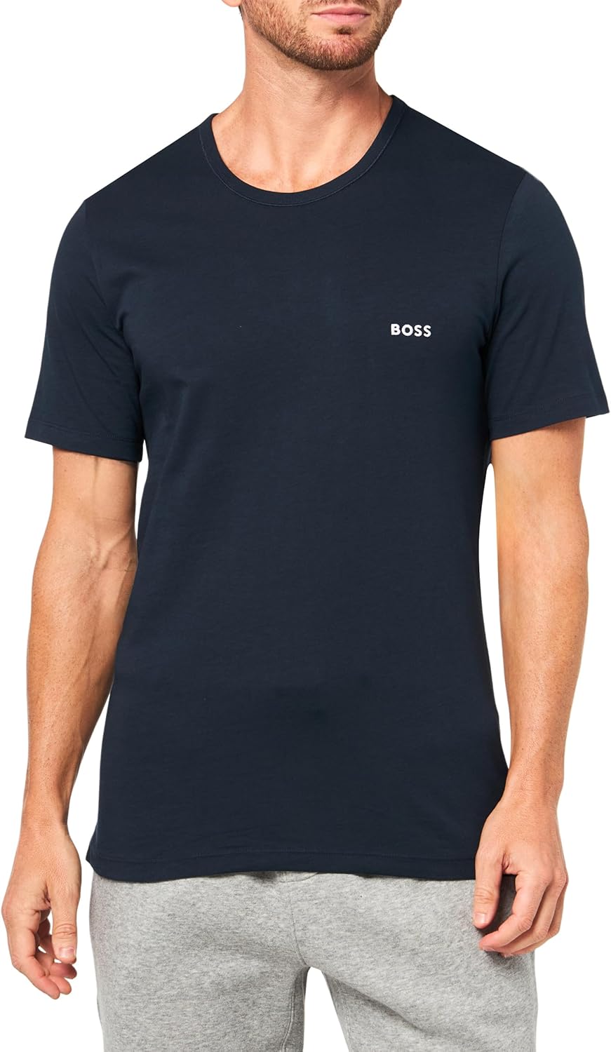 Kit 3 camisetas  Hugo Boss masculinas de algodão e gola redonda