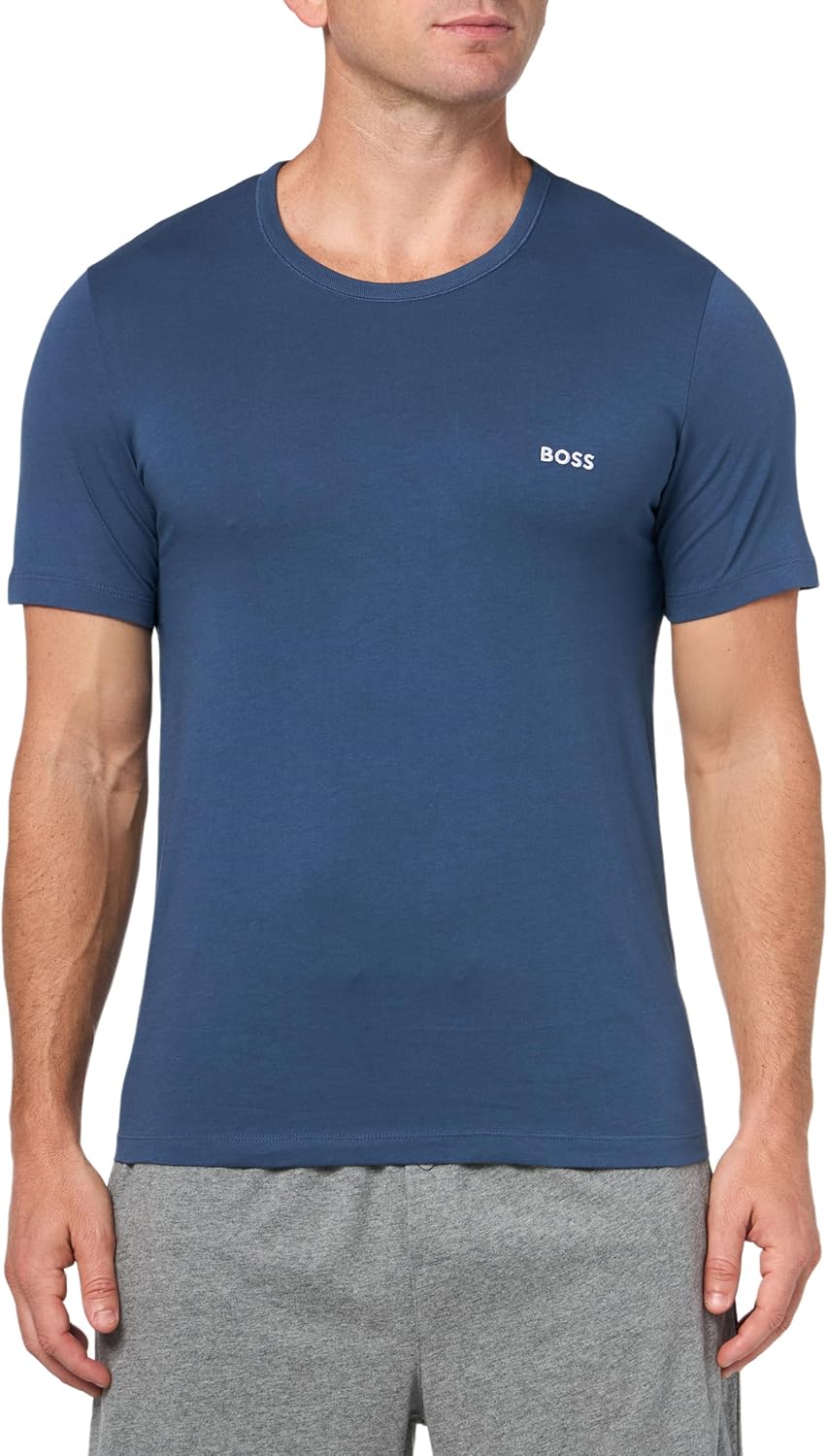 Kit 3 camisetas  Hugo Boss masculinas de algodão e gola redonda