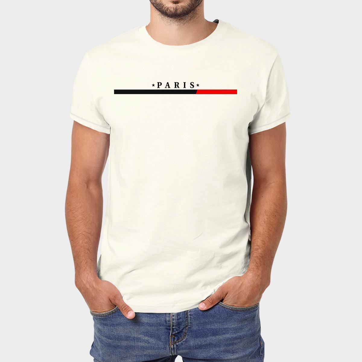 Camiseta Masculina Algodão Paris Premium
