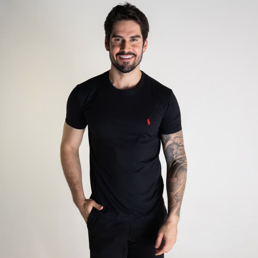 Kit 3 Ralph Lauren Basica Shirts - 100% Algodão