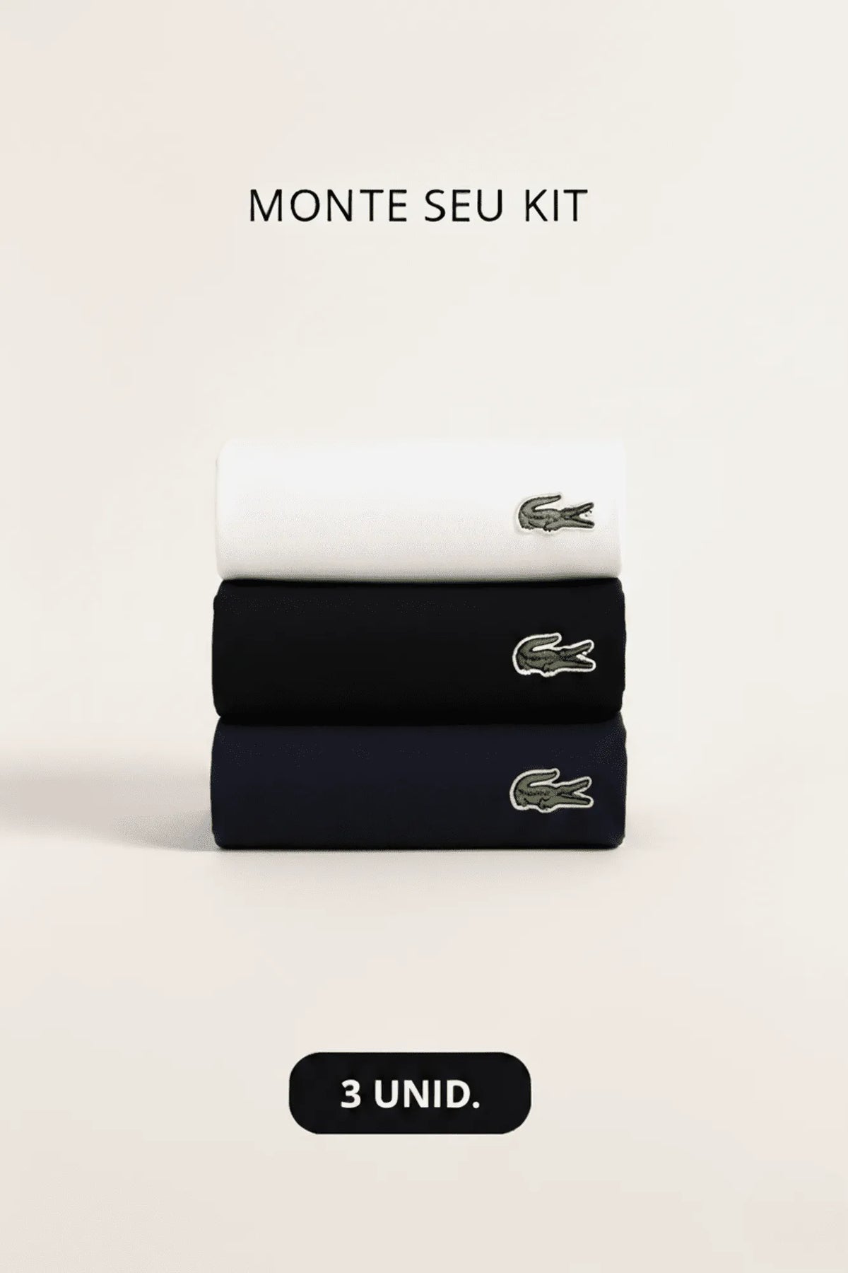 Kit 3 Camisas Lacoste Pima T-shirts