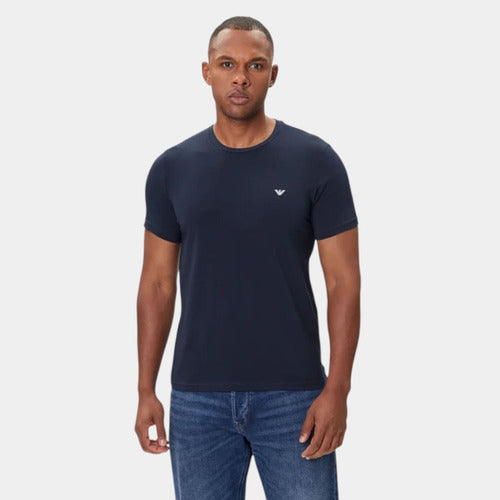 Kit 2 Empório Armani Masculina Com 2 Camisetas Slim Premium