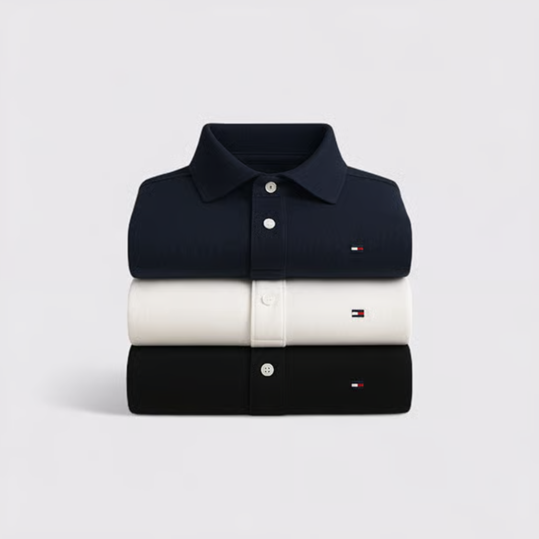 Kit com 3 Tommy Hilfiger Polo Shirts
