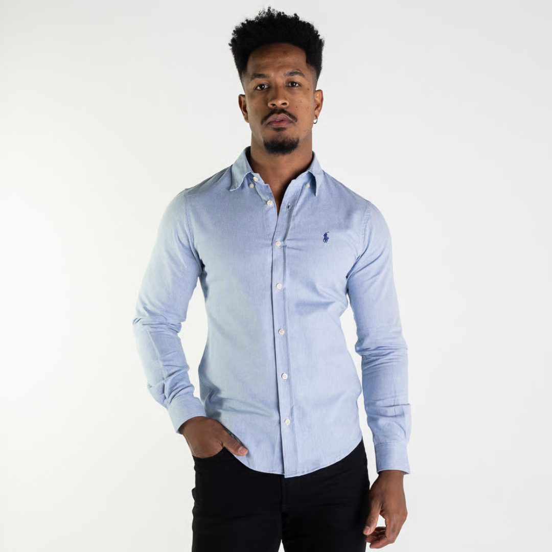 Kit 3 Camisas Oxford Clássicas de Manga Comprida da Ralph Lauren