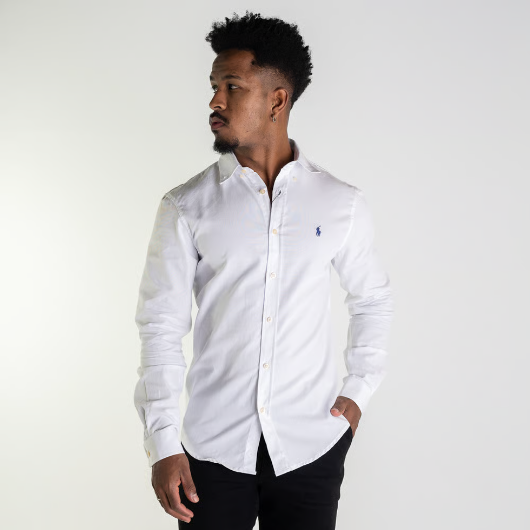 Kit 3 Camisas Oxford Clássicas de Manga Comprida da Ralph Lauren