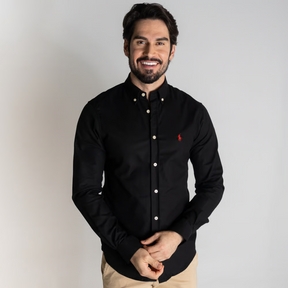 Kit 3 Camisas Oxford Clássicas de Manga Comprida da Ralph Lauren